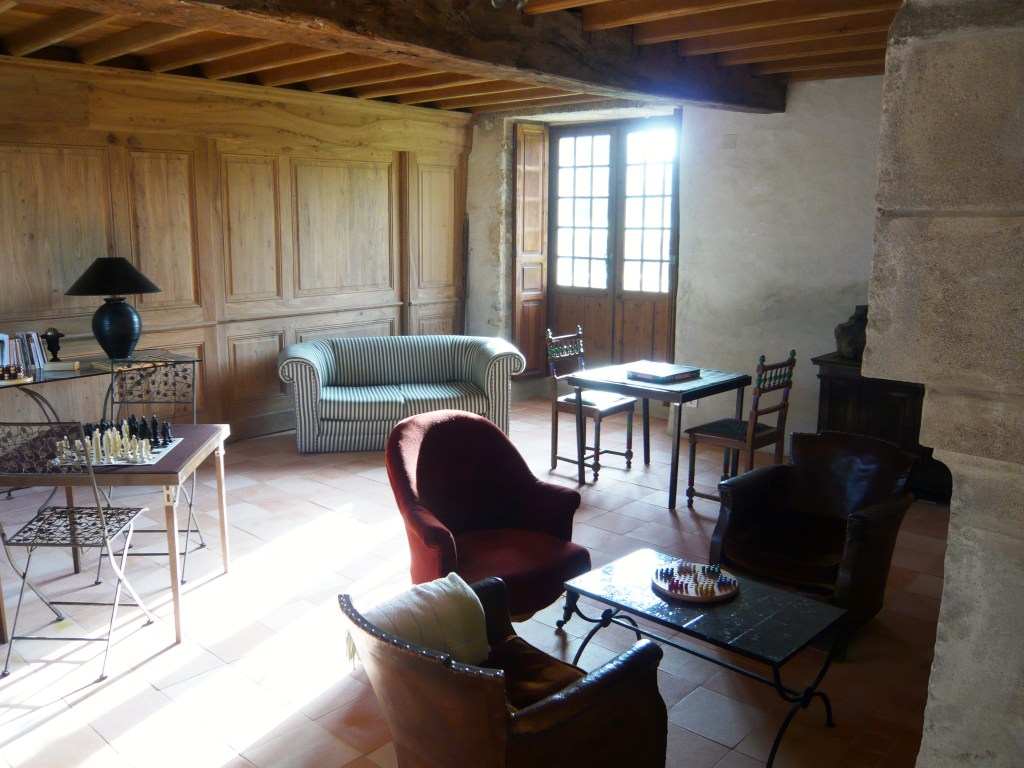 The game room in Manor of Puymangou, France