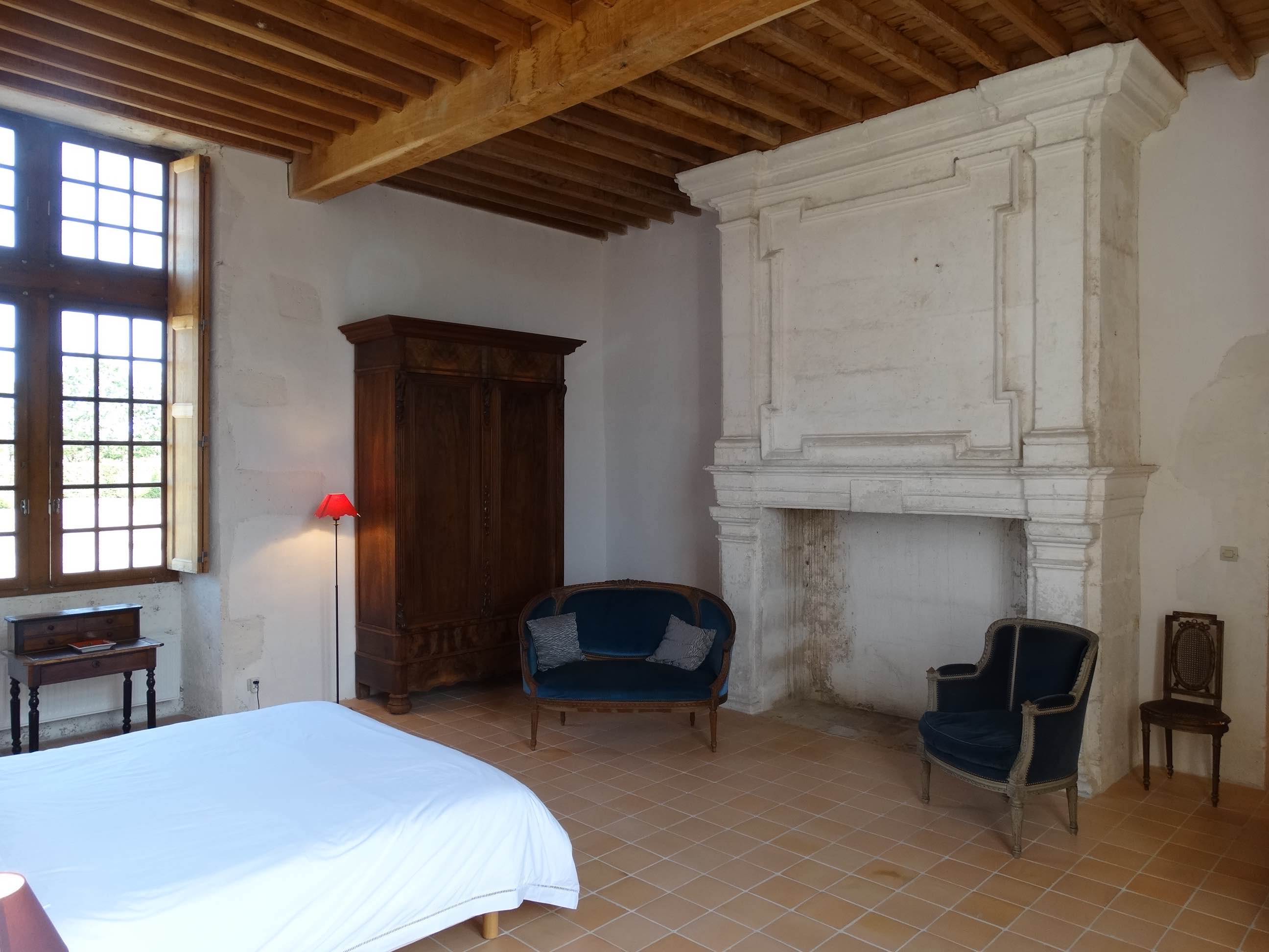 Une chambre du château de Puymangou