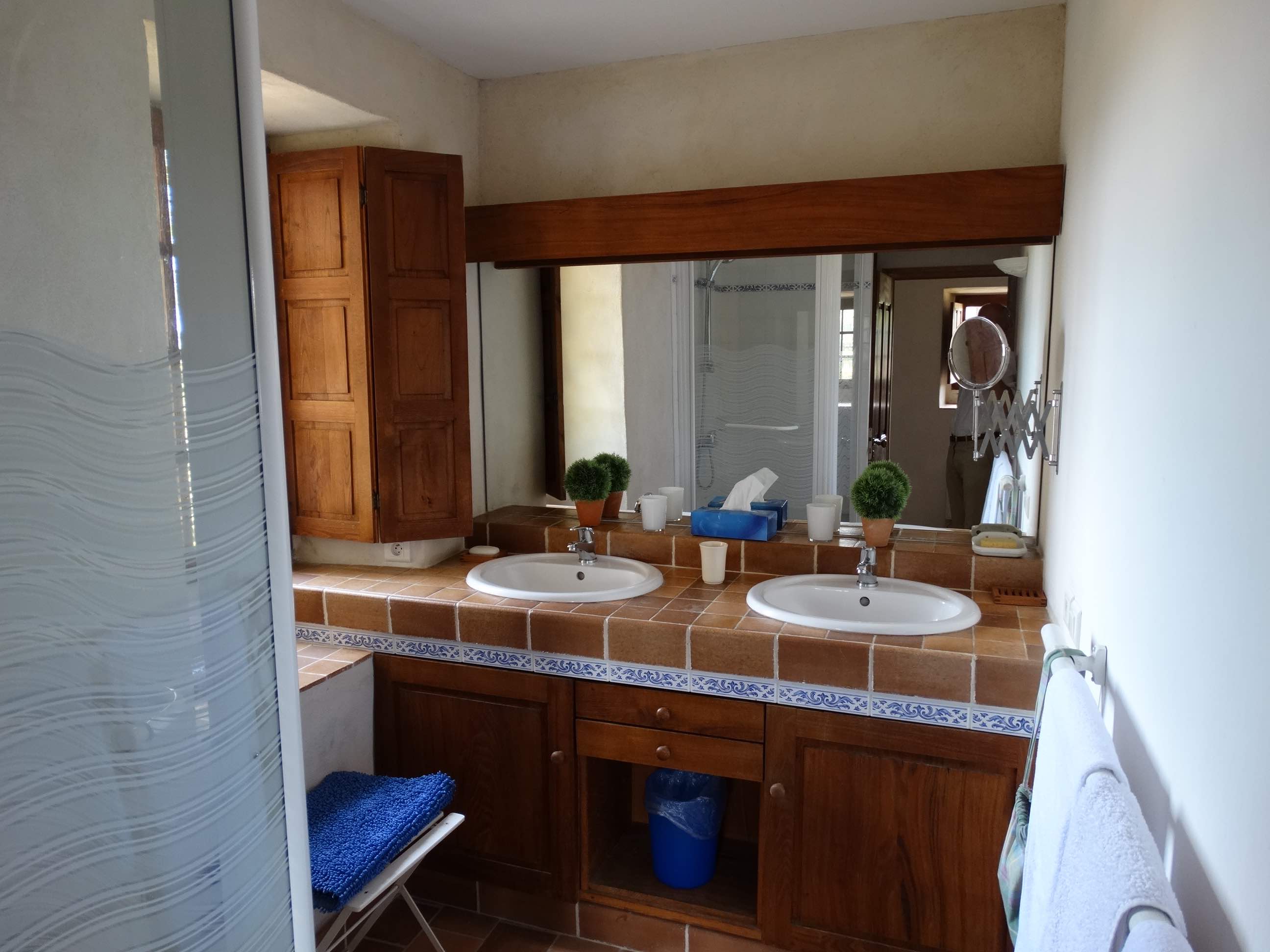 Une salle de bain du château de Puymangou